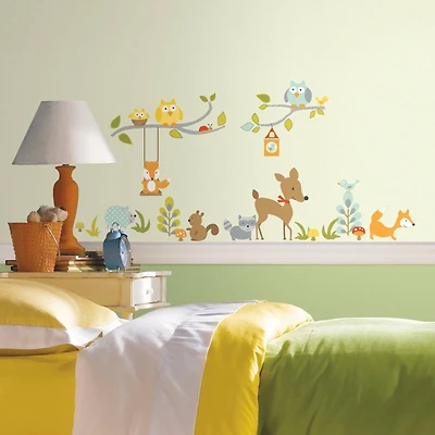 RoomMates Woodland Fox & Friends Peel & Stick Wall Decals