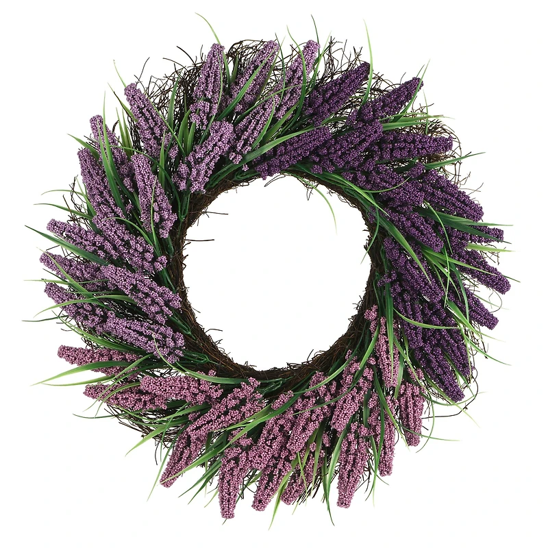 22" Lavender-Purple Heather Wreath by Ashland®