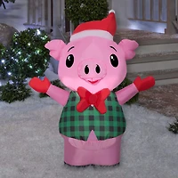 Airblown® 3.5ft. Christmas Inflatable Pig in Vest