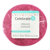 12 Pack: 81ft. Pink Crepe Streamer by Celebrate It™