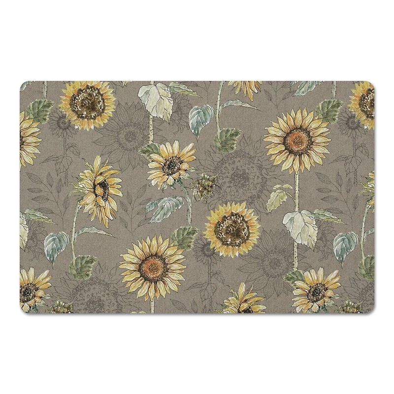 Sunflower Pattern Floor Mat