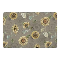 Sunflower Pattern Floor Mat