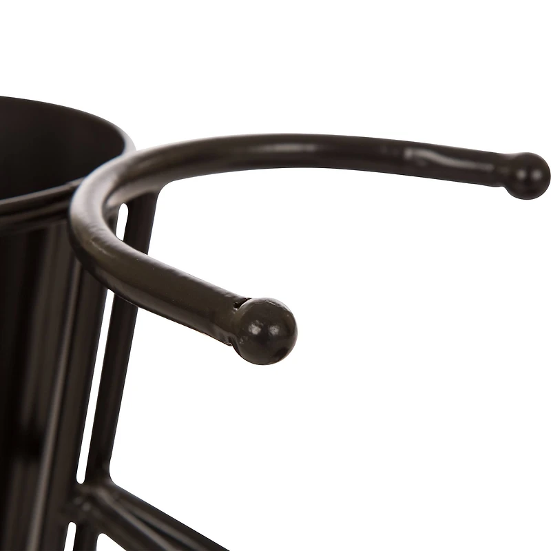 Glitzhome® 20.75" Black Metal Bicycle Planter