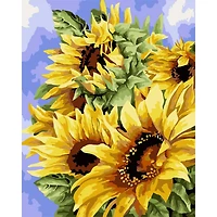 Crafting Spark Golden Sunflowers Painting by Numbers Kit
