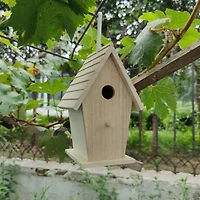 8 Pack: 8.5" Tall Wood Birdhouse by Make Market®