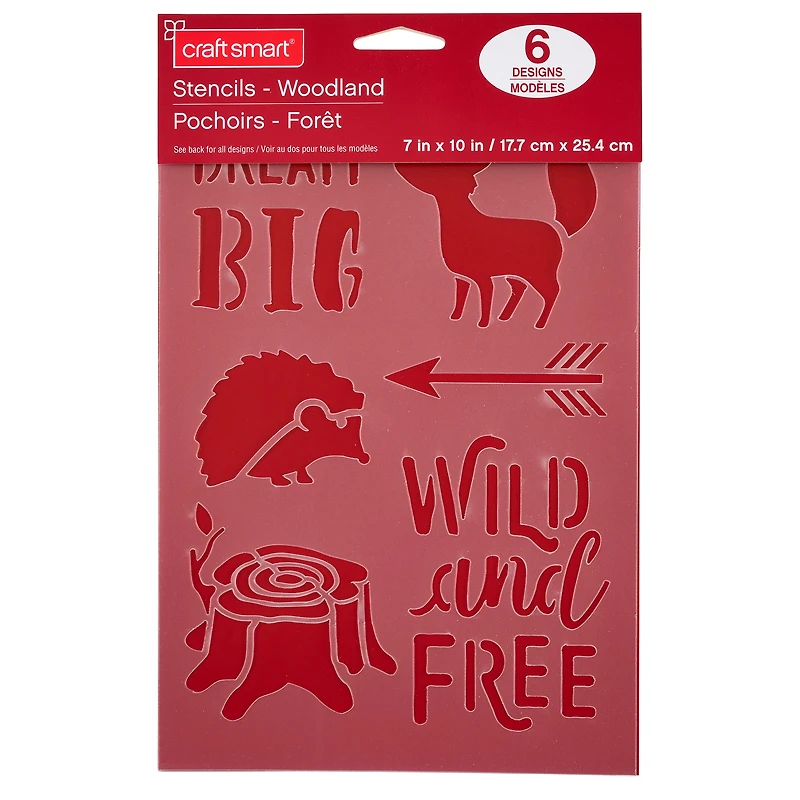 Woodland Stencils, 7" x 10" by Craft Smart®