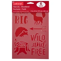 Woodland Stencils, 7" x 10" by Craft Smart®
