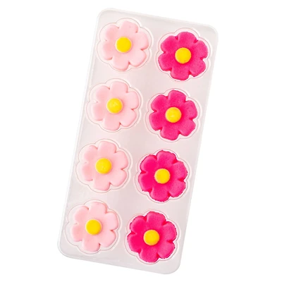 Sweet Tooth Fairy® Pink & Yellow Flower Icing Decorations