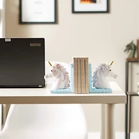 Magical Unicorn Bookends 8" x 3" x 5