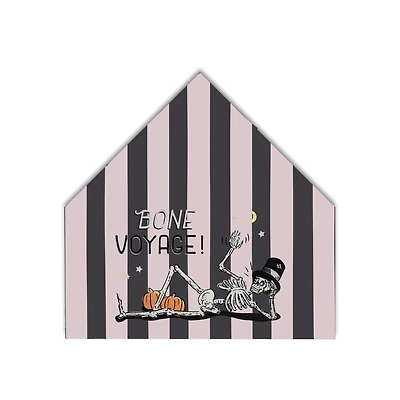 Bone Voyage! House Shaped Canvas