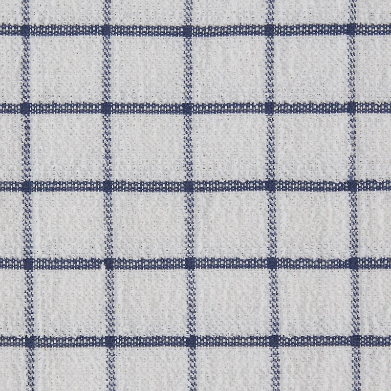 DII® French Blue Combo Windowpane Dishcloths, 6ct.