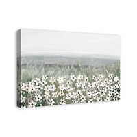 Flowers In The Grass 30" x 20" Canvas Wall Art