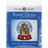 Mill Hill® Christmas Tree Snow Globe Ornament Beaded Counted Cross Stitch Kit