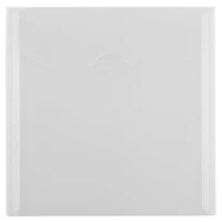 JAM Paper Clear Plastic Tuck Flap Closure 6.125" x 6.125" Square Envelopes, 12ct.