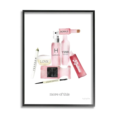 Stupell Industries More Of This Quote Motivational Phrases Fashion Cosmetics Framed Wall Art