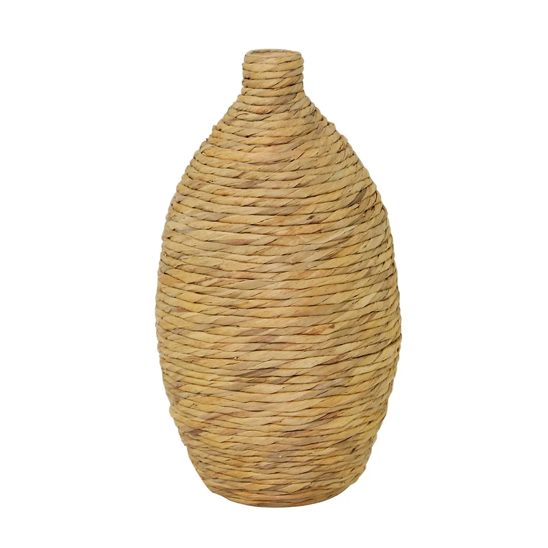 The Novogratz Brown Seagrass Bohemian Vase, 12" x 12" x 22"