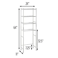Honey Can Do Over-the-Toilet 4 Tiers Storage Shelf