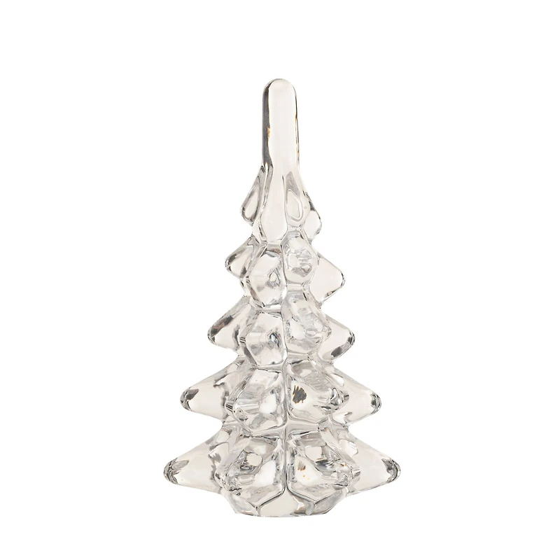 Hello Honey® 6.25" Clear Mini Glass Christmas Tree Décor