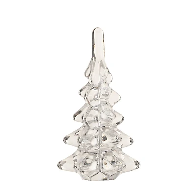 Hello Honey® 6.25" Clear Mini Glass Christmas Tree Décor