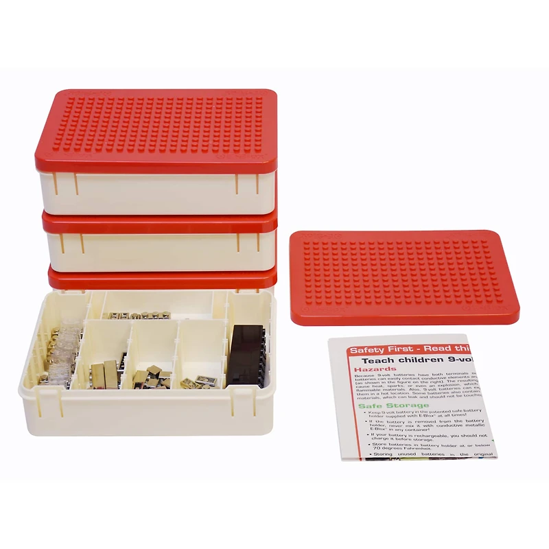 E-Blox® Power Blox™ LED Building Block Classroom Set, 180 Pieces