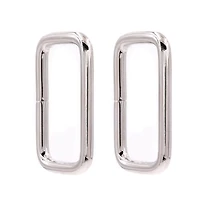 Rhodium Rectangle Rings, 2ct. by Bead Landing™