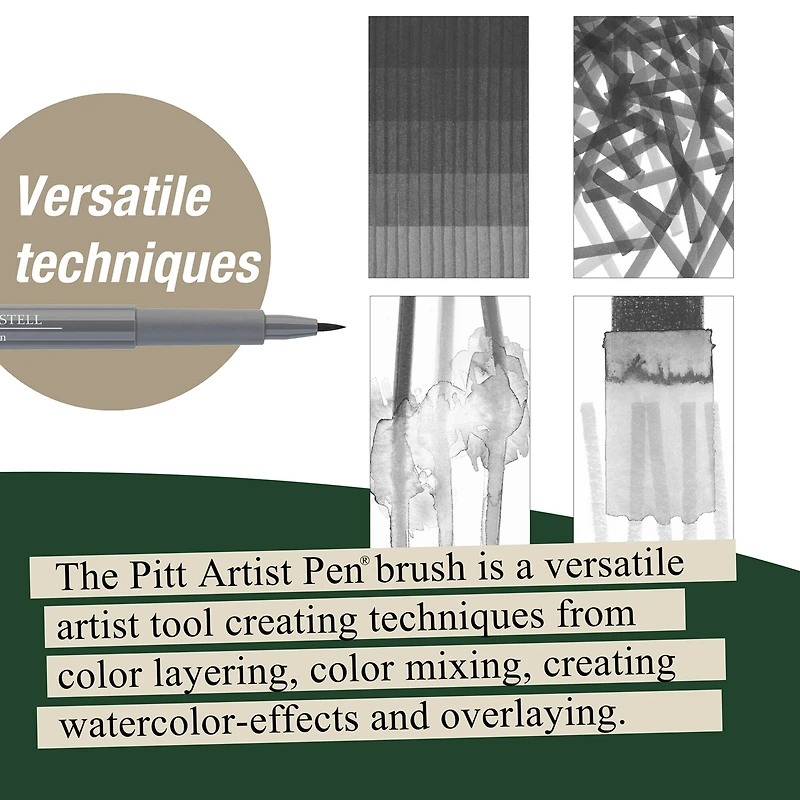 Faber-Castell® PITT® Artist Pen Soft Brush Set, 8 Piece