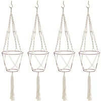 Sorbus 41" Macramé Plant Hangers, 4ct.