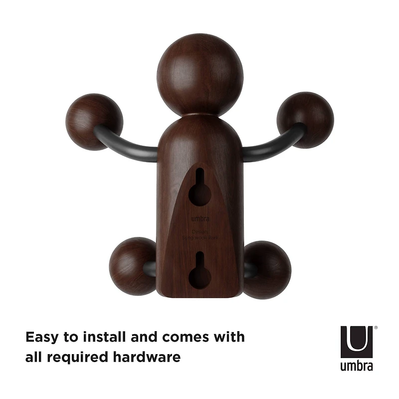 Umbra Dark Brown Woody Wall Hook