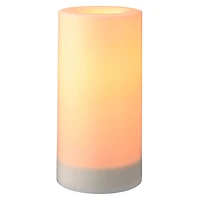 White 3" x 6" LED Outdoor Pillar Candle By Ashland®
