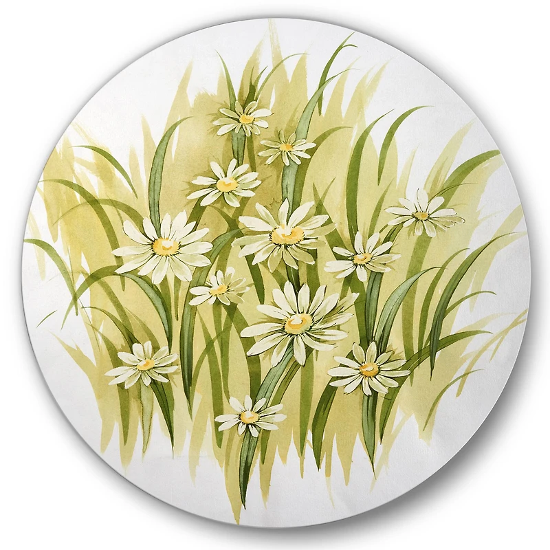 Designart - White Meadow Flowers