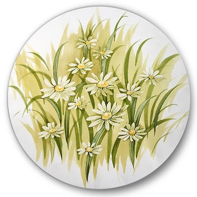 Designart - White Meadow Flowers