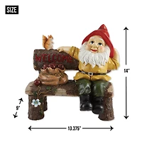14" Garden Gnome Greeting Sign