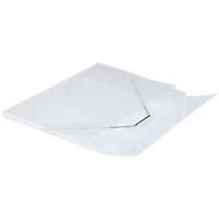 JAM Paper Clear 11" x 15" Elastic Closure Plastic Portfolio