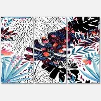 Designart - Tropical Floral Patchwork I