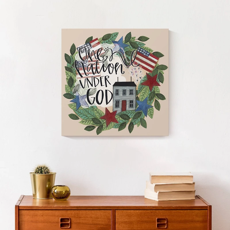 One Nation Under God Canvas Wall Art