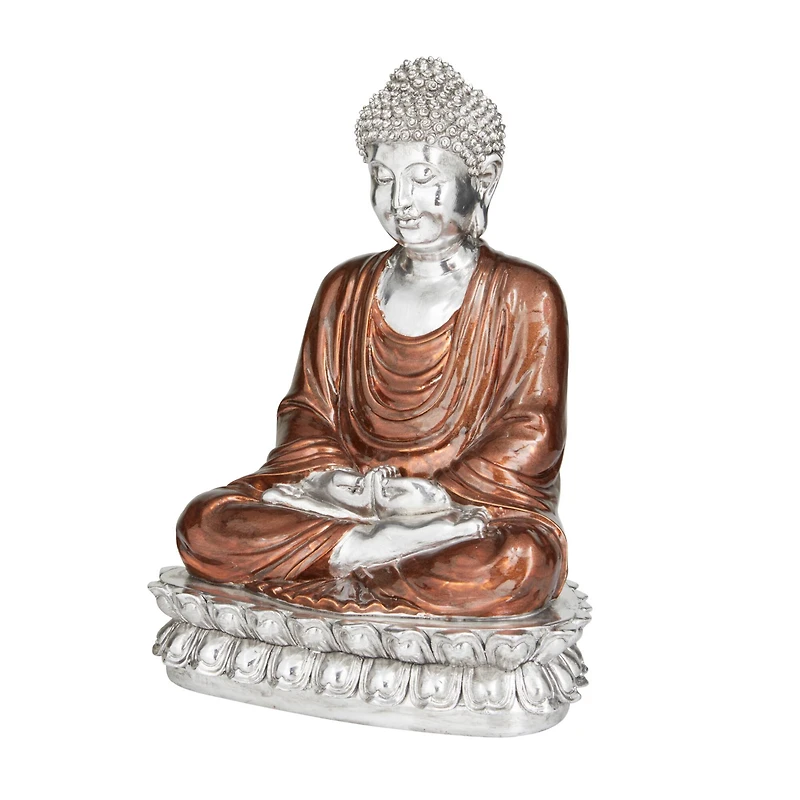 Bronze Polystone Eclectic Sculpture, 12" x 9" x 7"