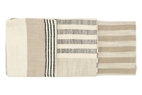 Hello Honey® Tan & Gray Striped Cotton Tea Towel Set