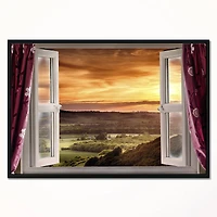Designart - Open Window to Rural Landscape