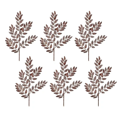 26.5" Glittered Leaf Sprays