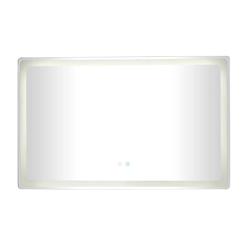 Clear Glass Modern Anti Fog Mirror, 47" x 2" x 30"