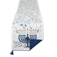 DII® 108" Hanukkah Menorah Reversible Table Runner