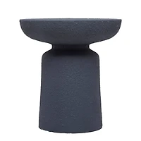 Blue Contemporary Garden Stool, 17" x 17" x 18"