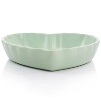 Martha Stewart 11'' Mint Heart Shaped Stoneware Cake Pan