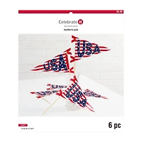 10" USA Paper Flags, 6ct. by Celebrate It™