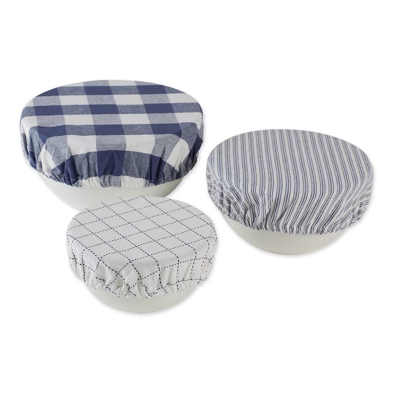 DII® Assorted French Blue Farmhouse Woven Dish Cover Set