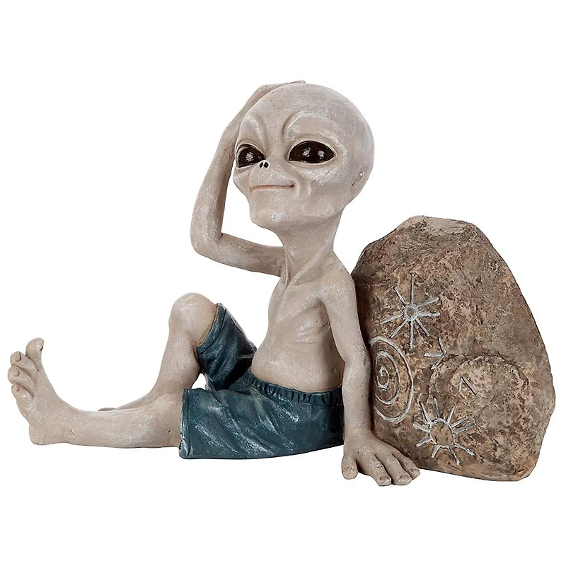 Design Toscano 11" Surfer Dude Out of this World Alien Statue