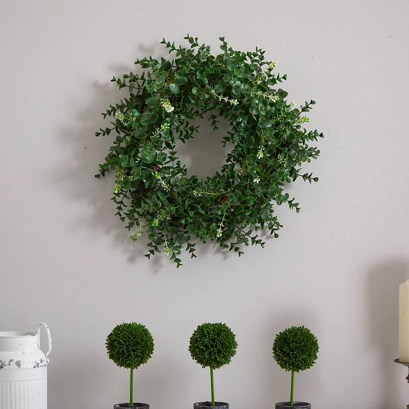 18” Double Ring Eucalyptus Wreath