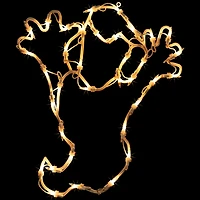 15" Lighted Ghost Halloween Double Sided Window Silhouette Decoration