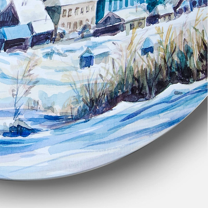 Designart - Small Town In Winter Times