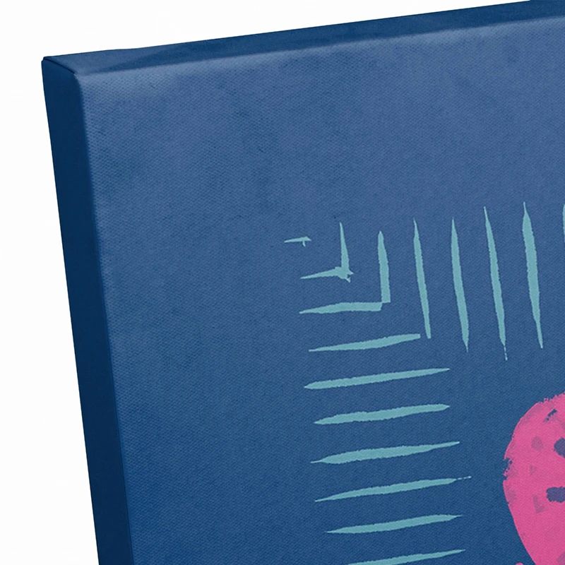 Pink And Blue Boho Bandana 20" x 20" Canvas Wall Art